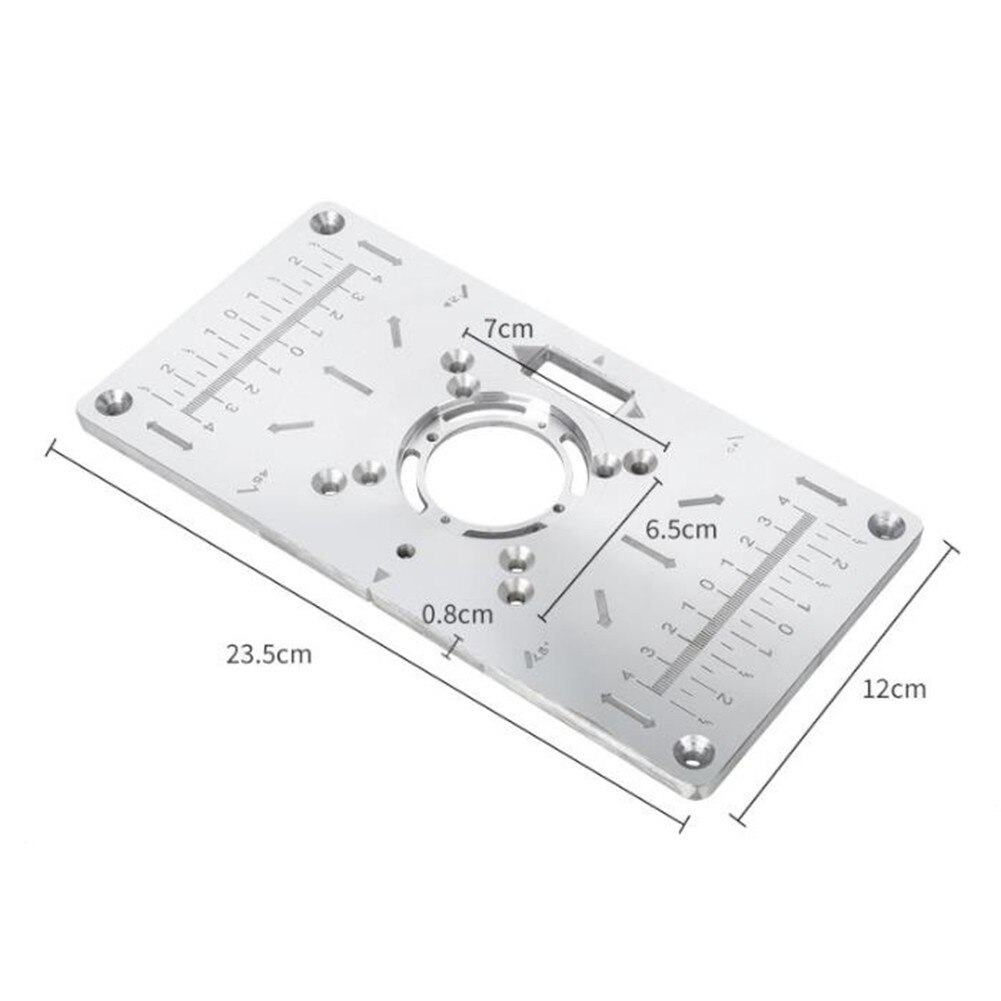 Router Table Insert Plate For Makita RT0700C Trimmer Woodworking Bench Aluminum Router Table Insert Plate