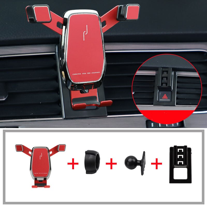 För volkswagen golf 7 variant tillbehör golf 7 telefonhållare golf  mk7 accesorios interiör: Röd
