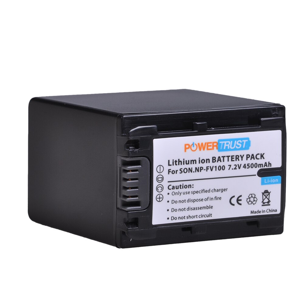 2X4500Mah Np FV100 NPFV100 FV100 NP-FV100 Batterij + Lcd Snellader Voor Sony NP-FV30 NP-FV50 NP-FV70 SX83E SX63E FDR-AX100E: 1Battery