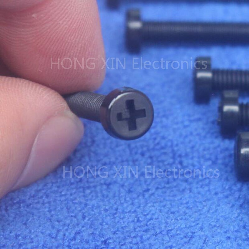 M4*40 Black 40mm 1pcs Round Head nylon Screw plastic bolts brand RoHS compliant Fasteners Assortment PC/board DIY