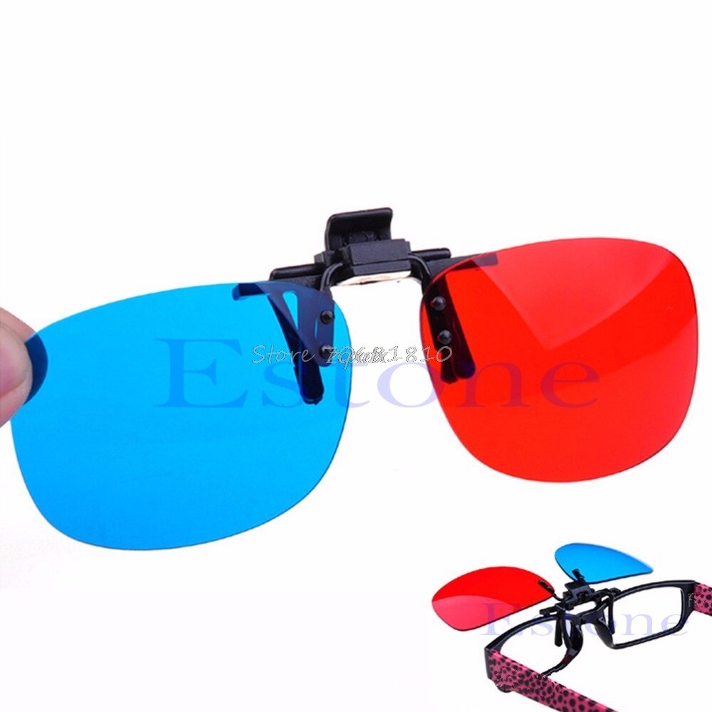 Rood Blauw Bril Opknoping Frame 3D 3D Bril Bijziendheid Speciale Stereo Clip Type Rental &