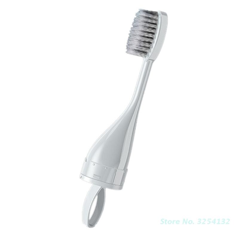 Portátil dobrável escova de dentes viagem conjunto criativo dente limpo ferramentas pode segurar dental acessórios do banheiro: White A