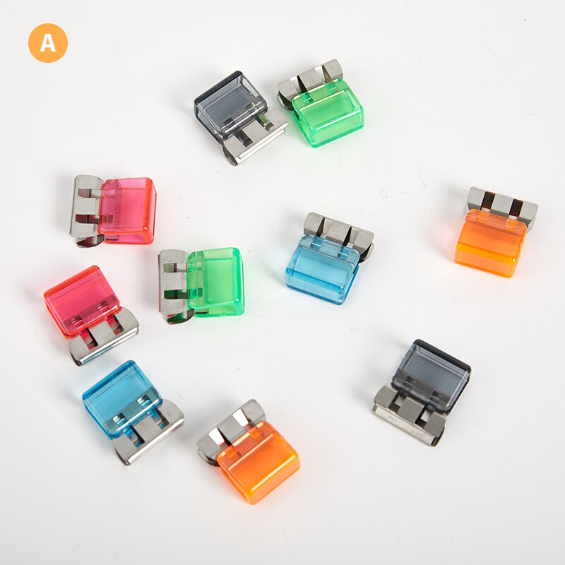 10 pcs/lot Colorful Sliding Clip Paper Clips Candy Color Binder Clips Book Clip