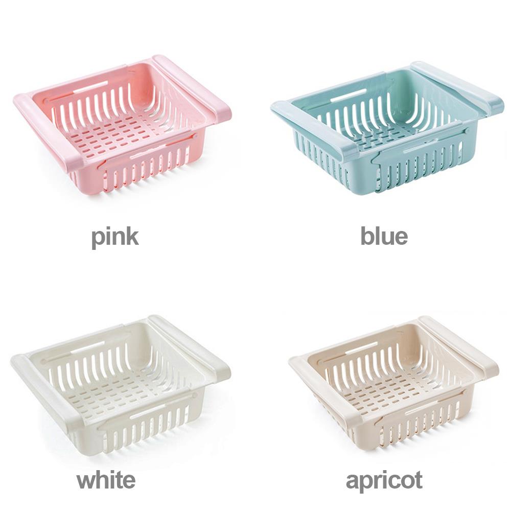 Pp køle- og frysebeholdere køleskabsholder pladsbesparende badeværelser multifunktionsskuffebeholdere til køleskab