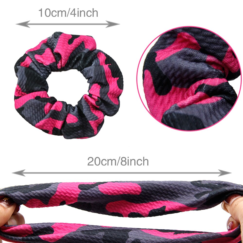 Trykt bullet liverpool hår scrunchies 1 stk, stretchy hestehaleholder, hårbåndtau for kvinner jente, stoff scrunchies ,,1 yc 10475: 1103687001