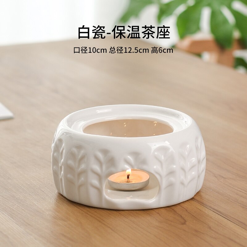 Modern Glass Teapot Base Candle Warmer Luxury European Style Teapot Trivets Outdoor Portable Chauffe Plat Heating Base JD50DZ: Style 1