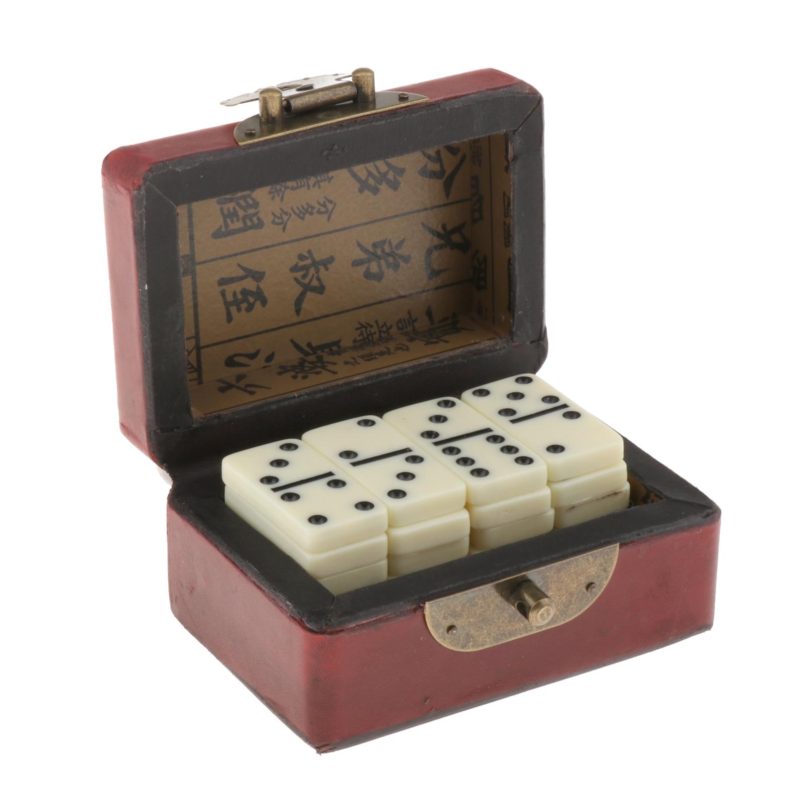 Dubbele Zes Domino Set Met Opbergdoos Traditionele Party Tafel Spel Speelgoed