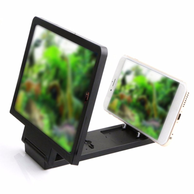 AMPLIFICADOR DE PANTALLA 3D, lupa para teléfono, soporte de vídeo HD, plegable, agrandado,