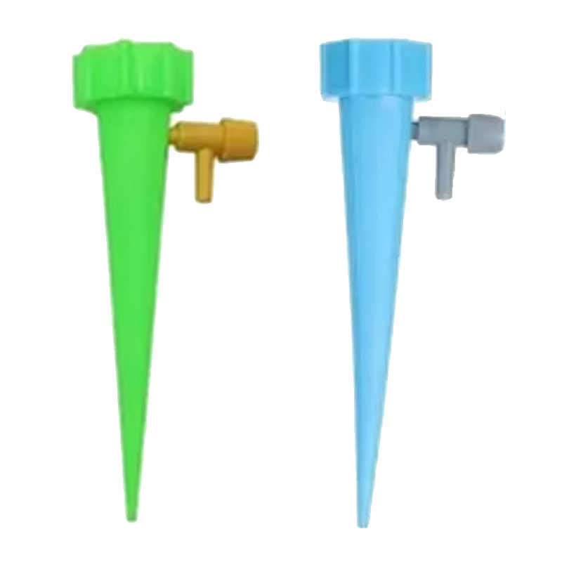 Automatisches Tropfbewässerungssystem, selbstbewässernder Spike, verstellbar, für Blumen, Pflanzen, Gewächshaus, Garten, automatisches Wassertropfergerät: Licht Grün