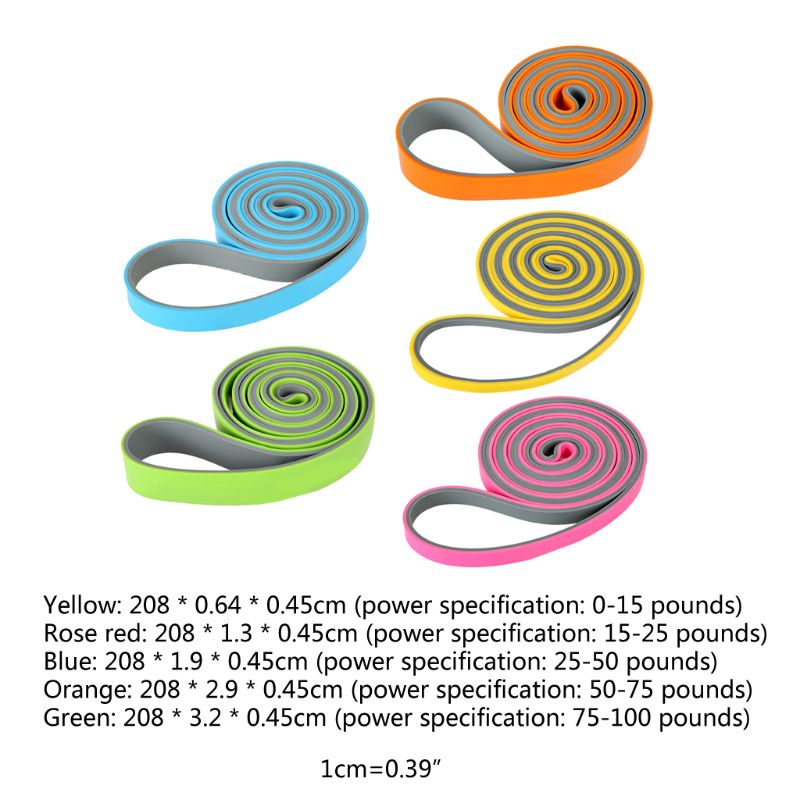 Pull Up Assist Heavy Duty Resistance Band Natural Latex Powerlifting Strap for Strength Training Body Stretching Workout