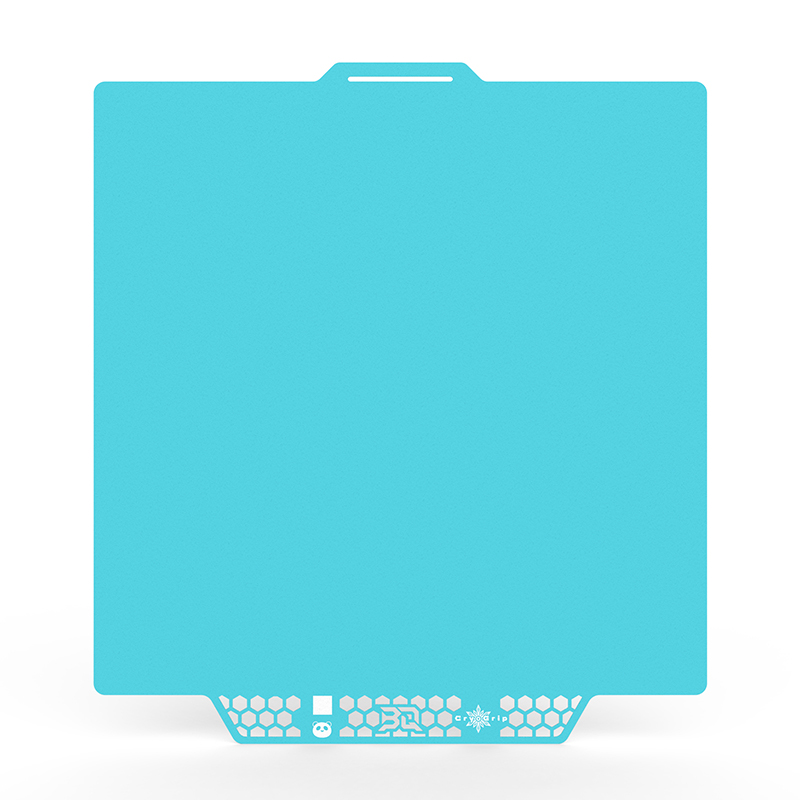 BIQU Panda plaque de construction revêtement CryoGrip sans sabot 257x257mm acier à ressort Double face texturé pour imprimante 3D BambuLab P1P P1S A1: 2.25MM / Bleu