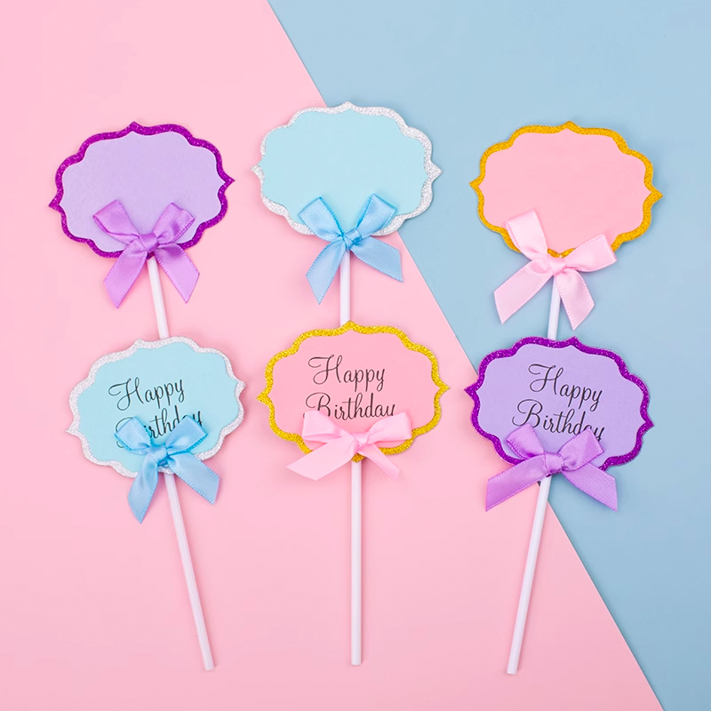 Happy Birthday Cake Decoration Accessories Internet Celebrity Clouds Letterable Greeting Cards Blank Card Inserts