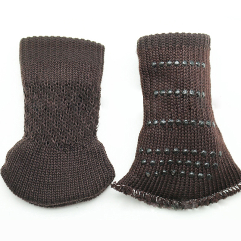 4 Stuks Stoel Been Sokken Doek Handschoenen Vloer Bescherming Breiwol Sokken Anti-Slip Tafel Meubels Voeten Mouw Cover protectors: A2
