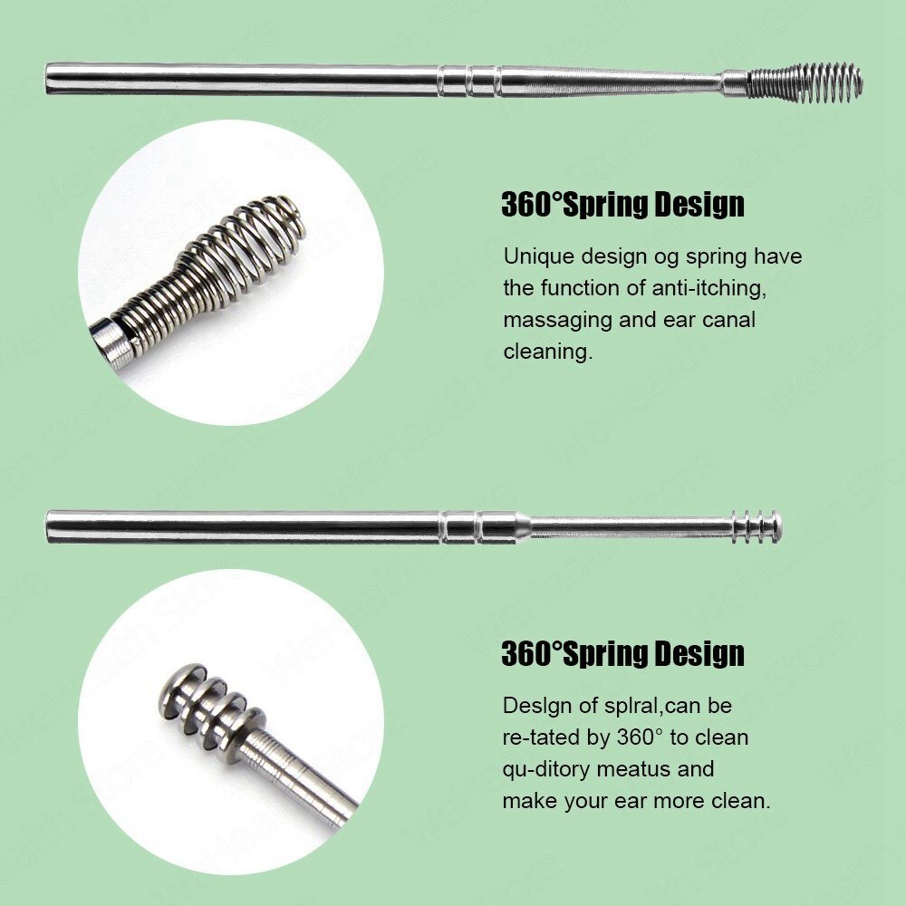 Ear Wax Cleaner Earwax Removal Tool Pick Digging Artifact Earpick Cleaning Ears Remover For Clean Your Kit Tools Stick Personal