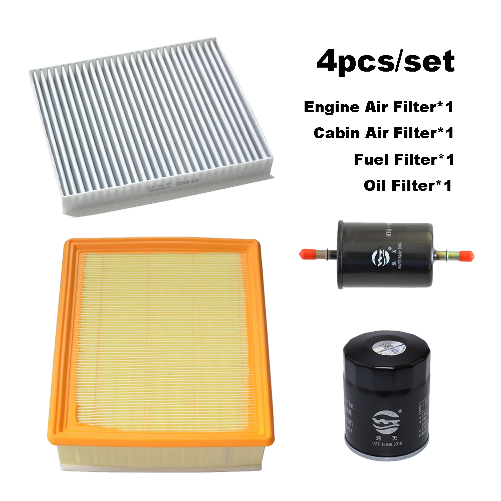 4pcs Filter Set For Haval H6 1.5T GWM GW4G15M Engine Cabin AC Air Fuel Oil Filter Kit Accessories 1109110XKZZBH: Default Title