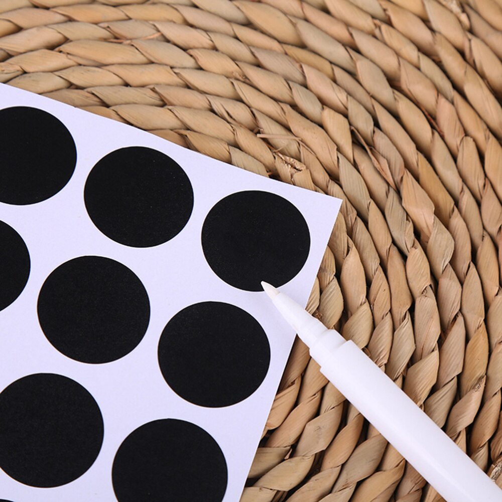 10 Sheets Adhesive Label Chalkboard Sticker Labels Kitchen Seasoning Bottle Stickers