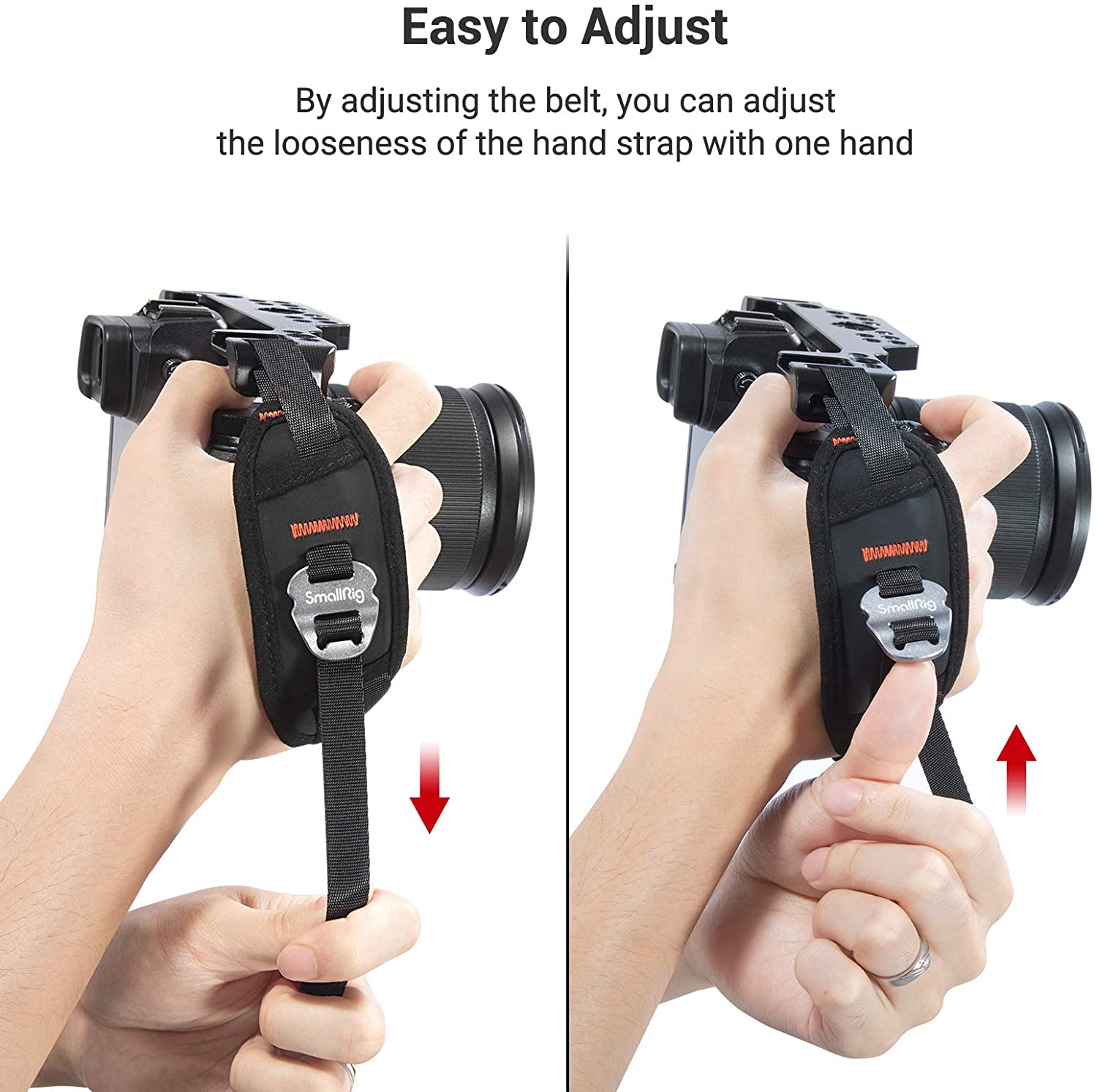 SmallRig-Correa de mano Universal para jaula de cámara, correa de agarre lateral con ranura, correa de mano para jaula SmallRig, soporte para cámara Rig -2456