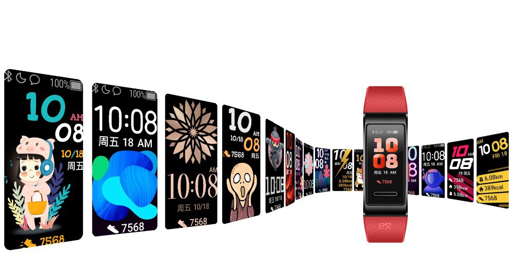 Huawei Band 4 Profi GPS Clever Band Amoled 0,95 zoll Metall Material Herz Bewertung Sensor Schlaf Armbinde