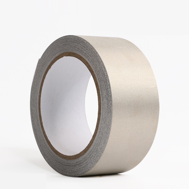 20 Meter Silver Conductive Fabric Cloth Tape Single-Sided For Laptop Cellphone LCD EMI Shielding Adhesive Tape
