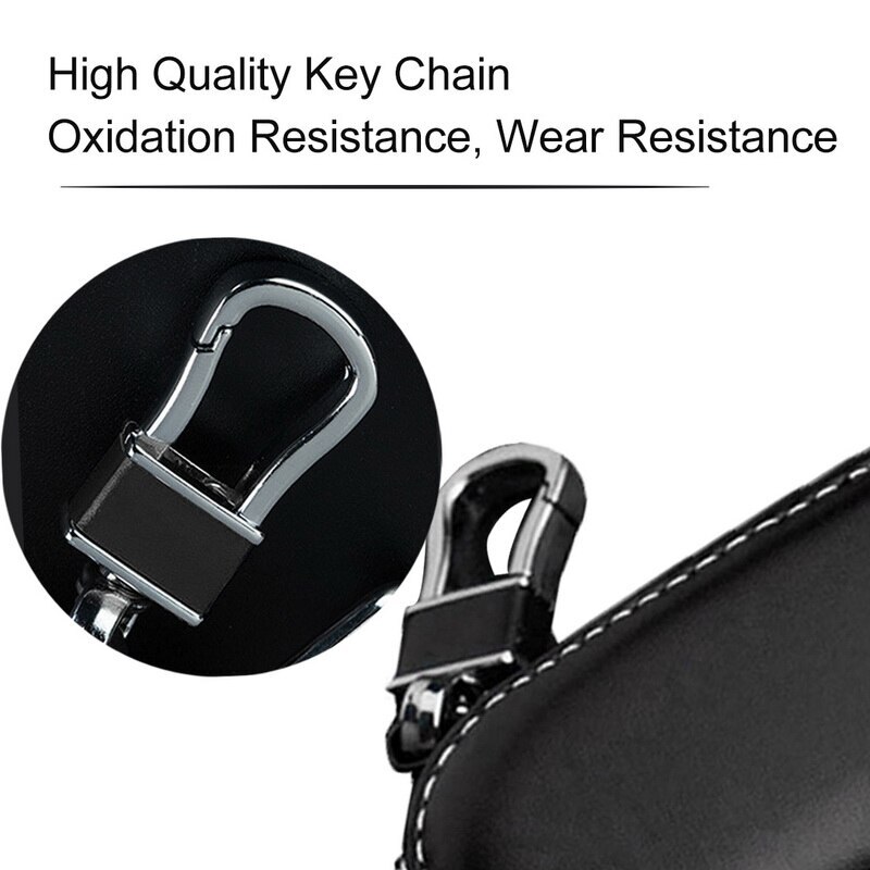 Carteras de piel para las llaves del coche para hombre, portallaves, organizador de llaves para ama de llaves, funda de llavero para mujeres, estuche con cremallera, bolsa, monedero