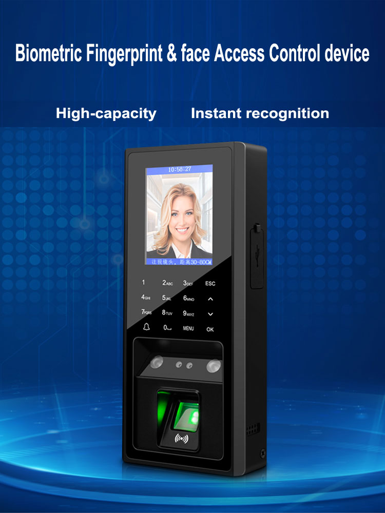 TCP Fingerprint & face Access Control machine System support 300pcs faces /3000 figners/ID card/ user password/ Touch Keypad