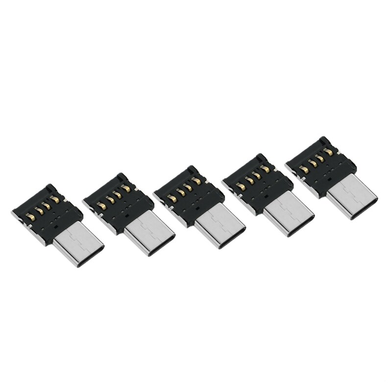 10Pcs Ultra Mini Typ-C USB-C zu USB 2,0 OTG Adapter für Handy Tablet &amp; USB Kabel &amp; Flash Disk