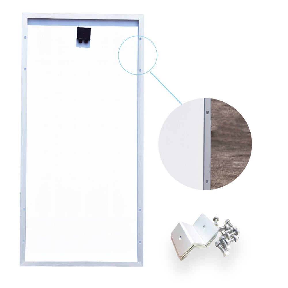 4pcs/set Metal Solar Panel Mounting Bracket Set Z-shaped Aluminum Roof Bracket Carvan Solar System installation accessories