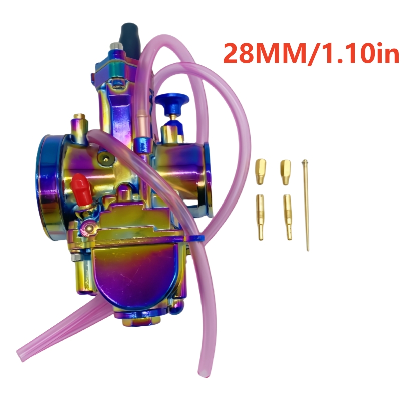 Kleur PWK carburateur 24MM 26MM 28MM 30MM 32MM 34MM motorfiets modificatie universele carburateur off-road voertuig scooter ATV: Lavendel
