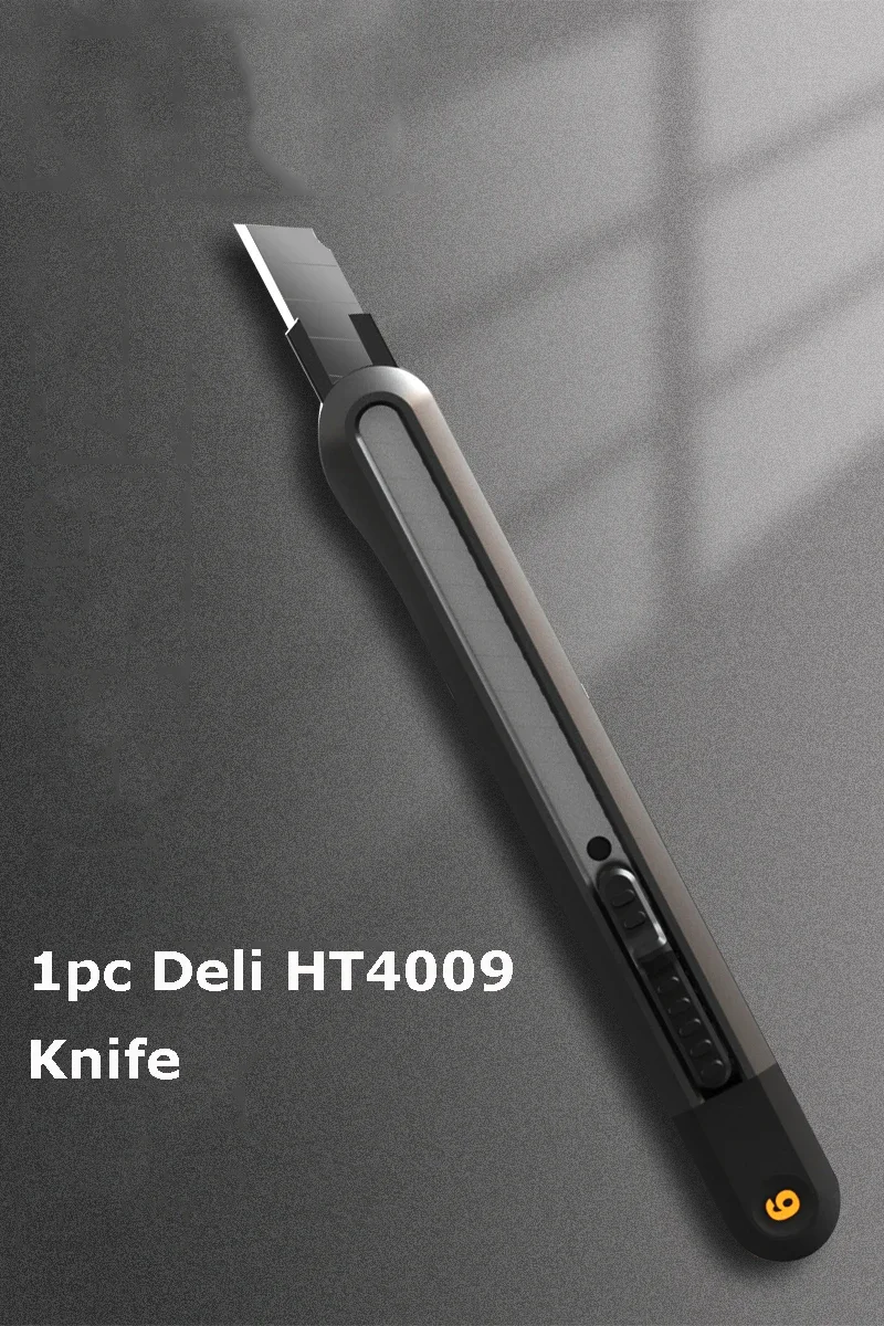 Deli Pocket Knife Box Cutter Utility Knife Retractable Blade 9/18mm Нож for Home Office School Stationery Cut Paper Craft Knives: Red