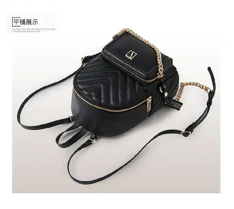Mochila para mujer y niña, bolso de hombro pequeño para viaje y escuela, mochila de cuero PU