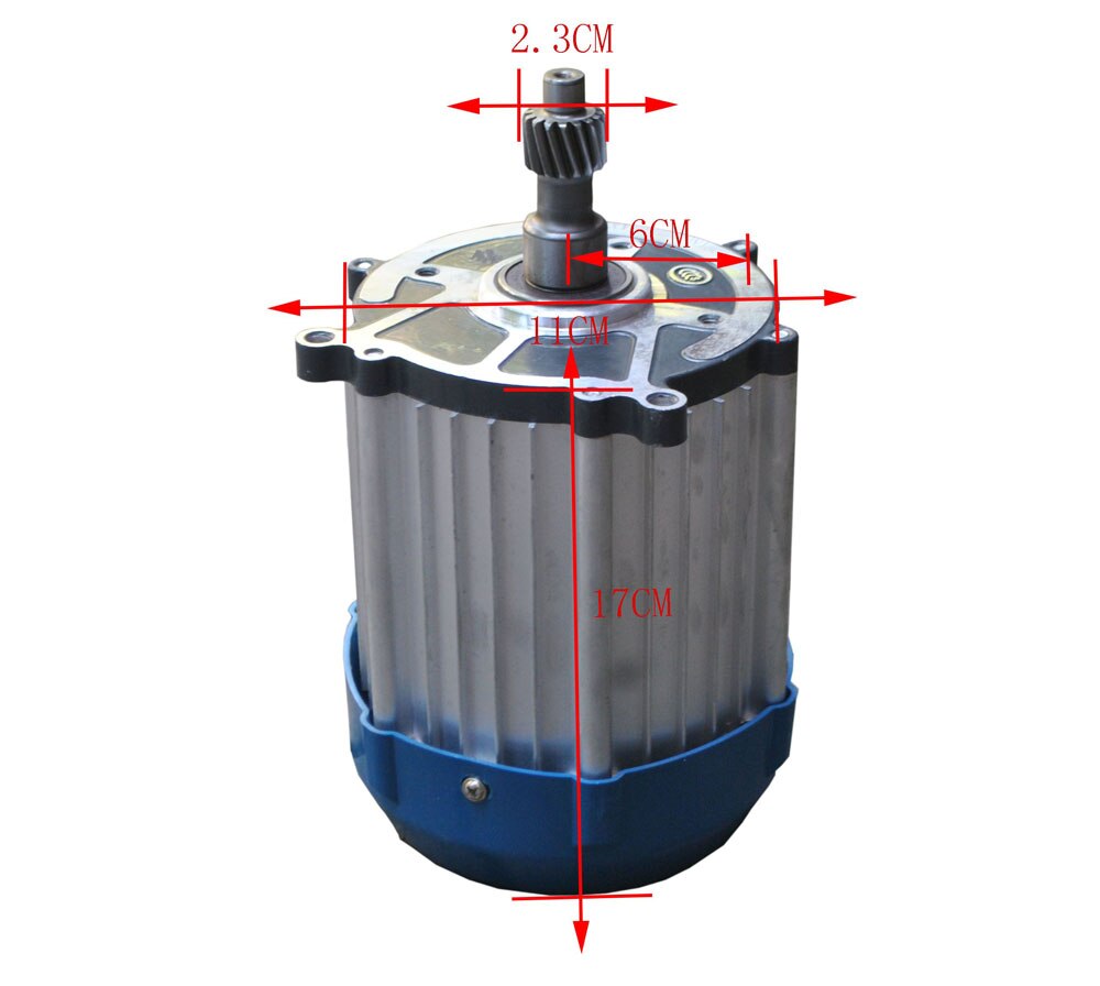 Motor de velocidad diferencial triciclo Motor de cuatro ruedas Motor 650W 48V