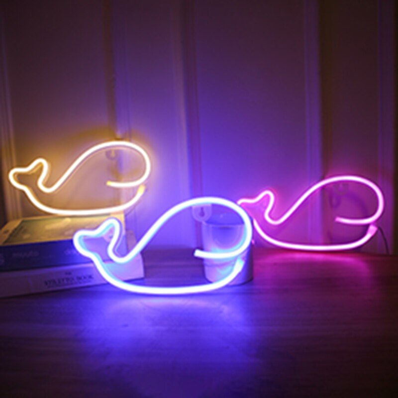 Neon Light Rocket/Planet Shape USB Led Neon Sign for Room Home Party Wedding Decoration Xmas Night Lamp