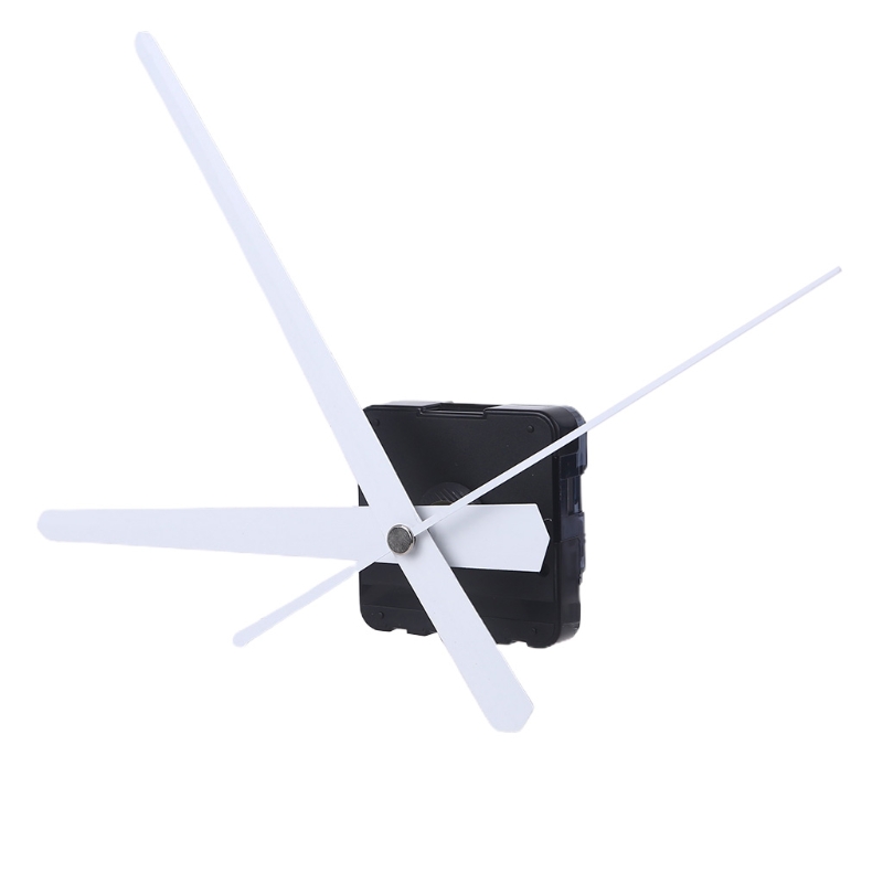 Diy Quartz Wandklok Bewegingsmechanisme Wijzers Batterij Werkende Reparatieonderdelen Set Diy White Pointer