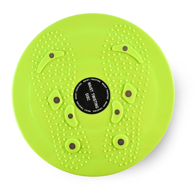 Talje vridning disk balance træningsudstyr til hjemmet krop aerob roterende sports magnetisk massageplade træning wobble: Grøn