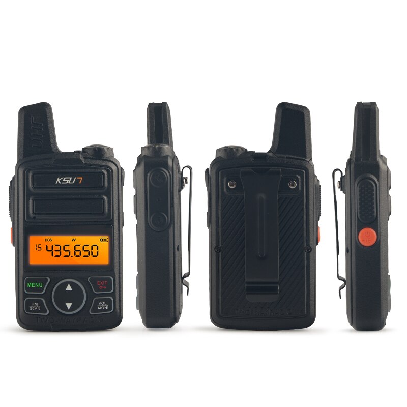 Portable Radio Set KSUN X-30TFSI Mini Walkie Talkie UHF Handheld Two Way Ham Radio Communicator HF Transceiver Amateur Handy