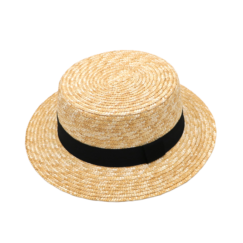 Sombrero de paja panamá para mujer DANA XU, sombrero de sol de playa con visera ancha, sombrero de paja enrolladas UPF 30 +
