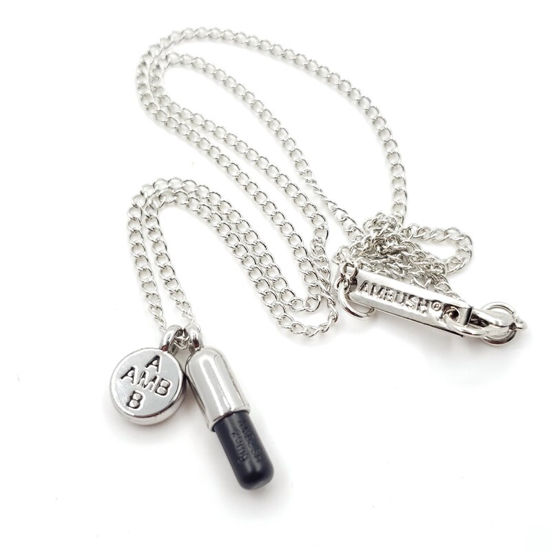 Edy 21SS S925 Ambush Gloeilamp Pin Oorbel Collection Metalen Logo Stud Oorbellen Voor Vrouwen Meisjes Partij Sieraden: G Necklace