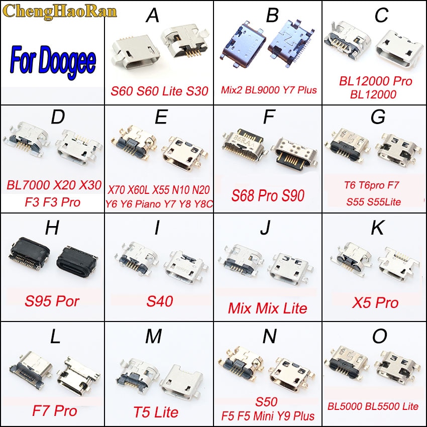 1 stk til doogee  x20 x30 y7 y8 y6 piano blande lite  s30 s60 lite  bl7000 bl12000 pro blande 2 s95 pro ladedokkingkontakt portuttak