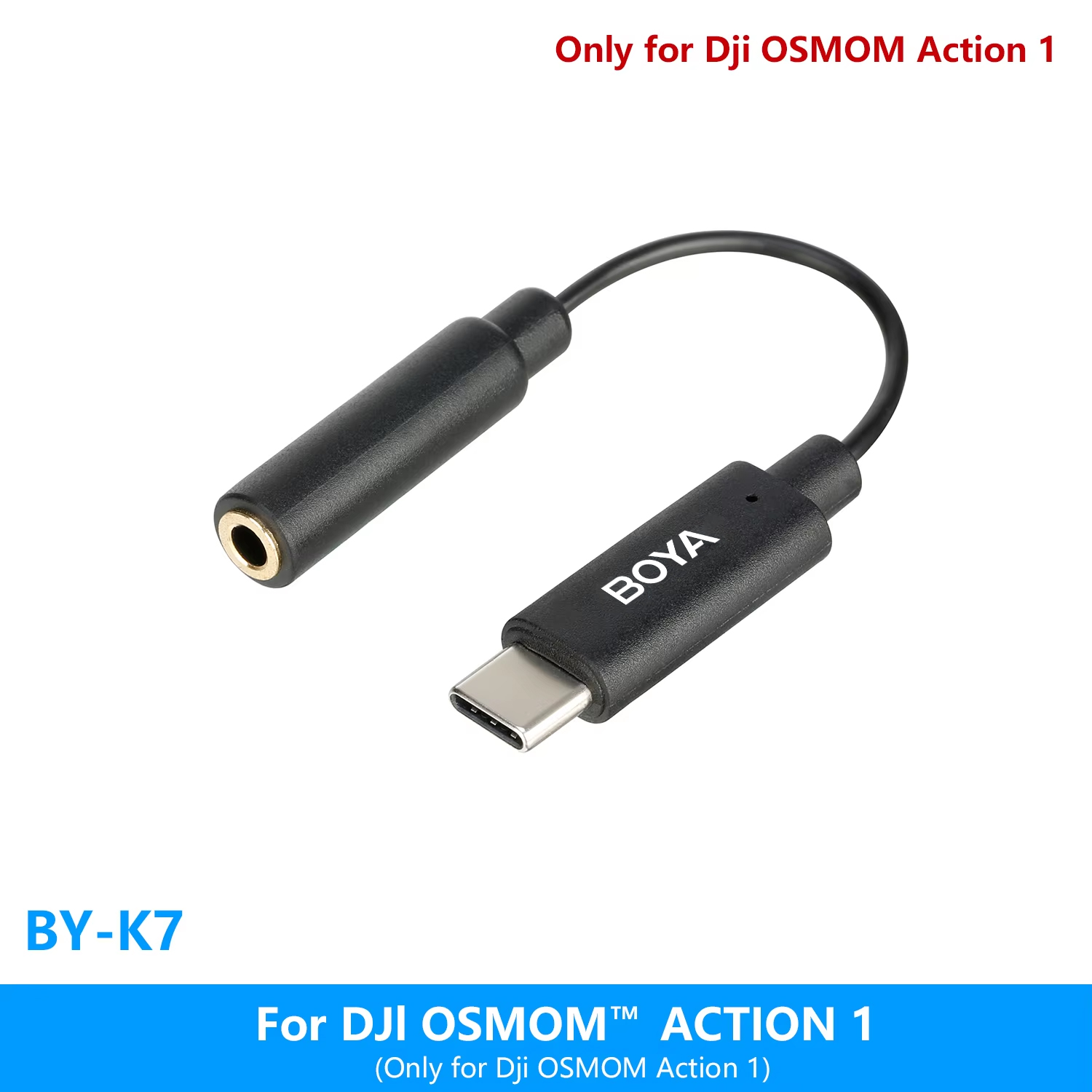 Boya BY-K1-K9 3.5mm trs para relâmpago/typec iphone android telefone áudio para microfone adaptador cabo acessórios 0.06m linha de dados: Azul