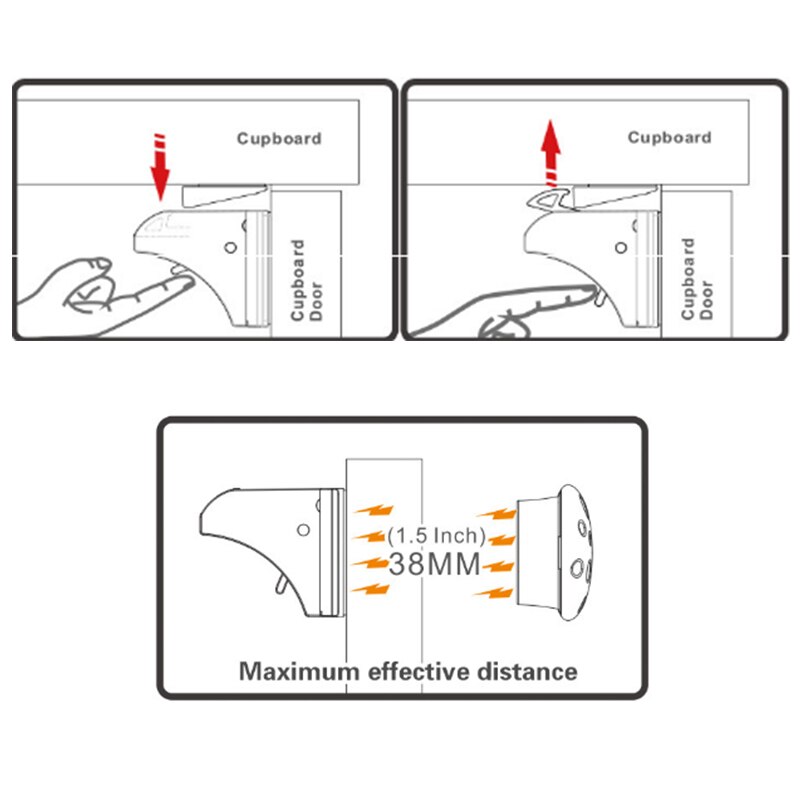 Fechadura da porta da gaveta do armário da segurança do bebê das crianças do fechamento magnético da segurança das crianças fechaduras invisíveis 4/8 pces lock + 1/2key