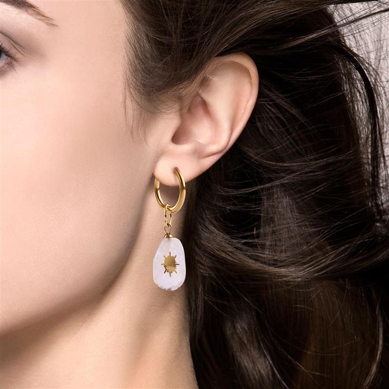 Petites boucles d'oreilles en acier inoxydable pour femmes et hommes, 10 pièces, bijoux à la , , connecteur, accessoires de fabrication de bijoux à faire soi-même