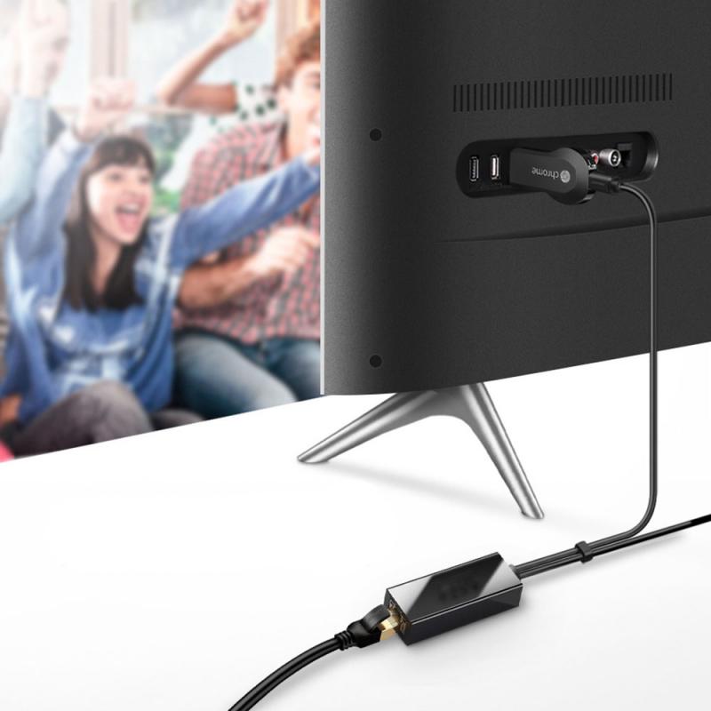 Brand tv-stick  hd 480 mbps mikro usb 2.0 a rj45 adaptador ethernet  de 10/100 mbps para nuevo brand tv / google casa de mini / chromecas