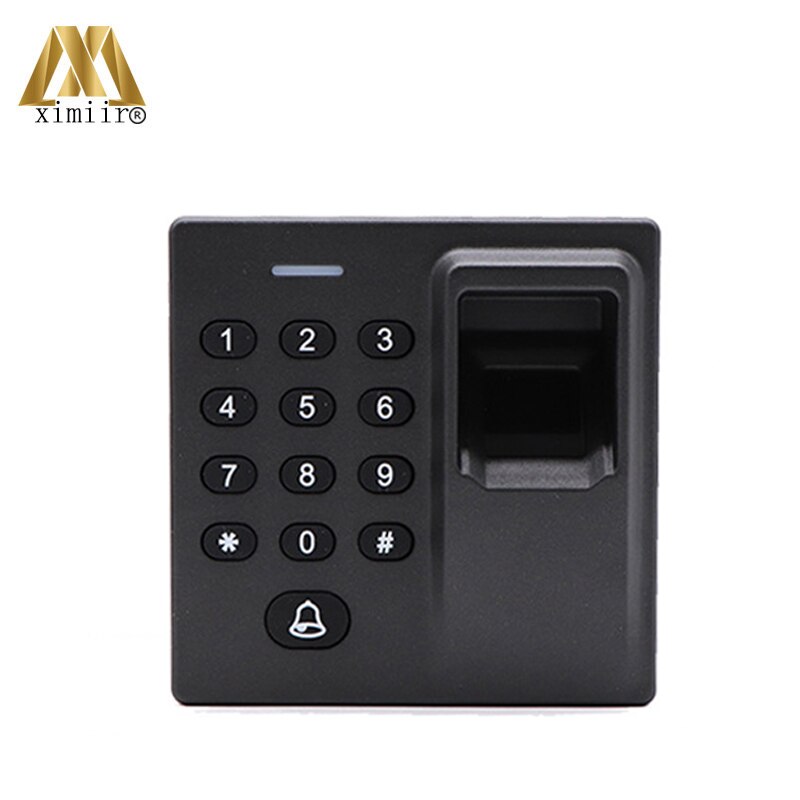 Mini Biometrische Vingerafdruk Toegangscontrole XM70 Standalone Deur Controller Keypad Vinger En 10 Stuks Rfid Sleutel Deur Entry Lock