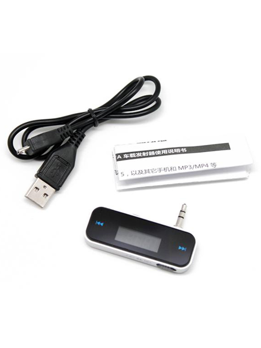 Car Kit In-car Music Audio FM Transmitter Modulator Wireless LCD Display FM Transmitter Modulator Mini 3.5mm For Mobile Phones