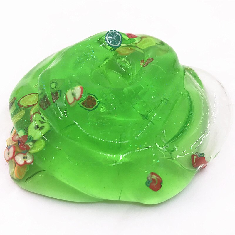 Juguetes Educativos niños Crystal Mucus huevo plastilina transparente Unisex Color sólido no puede comer limo fruta tierra Slimes día