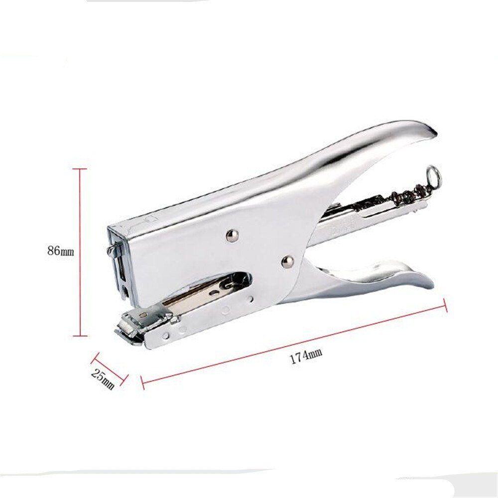 Tang nietmachine handmatige metalen hand nietmachine nietmachine 40 vellen handbesparende nietmachine mini stationair kantoorbenodigdheden