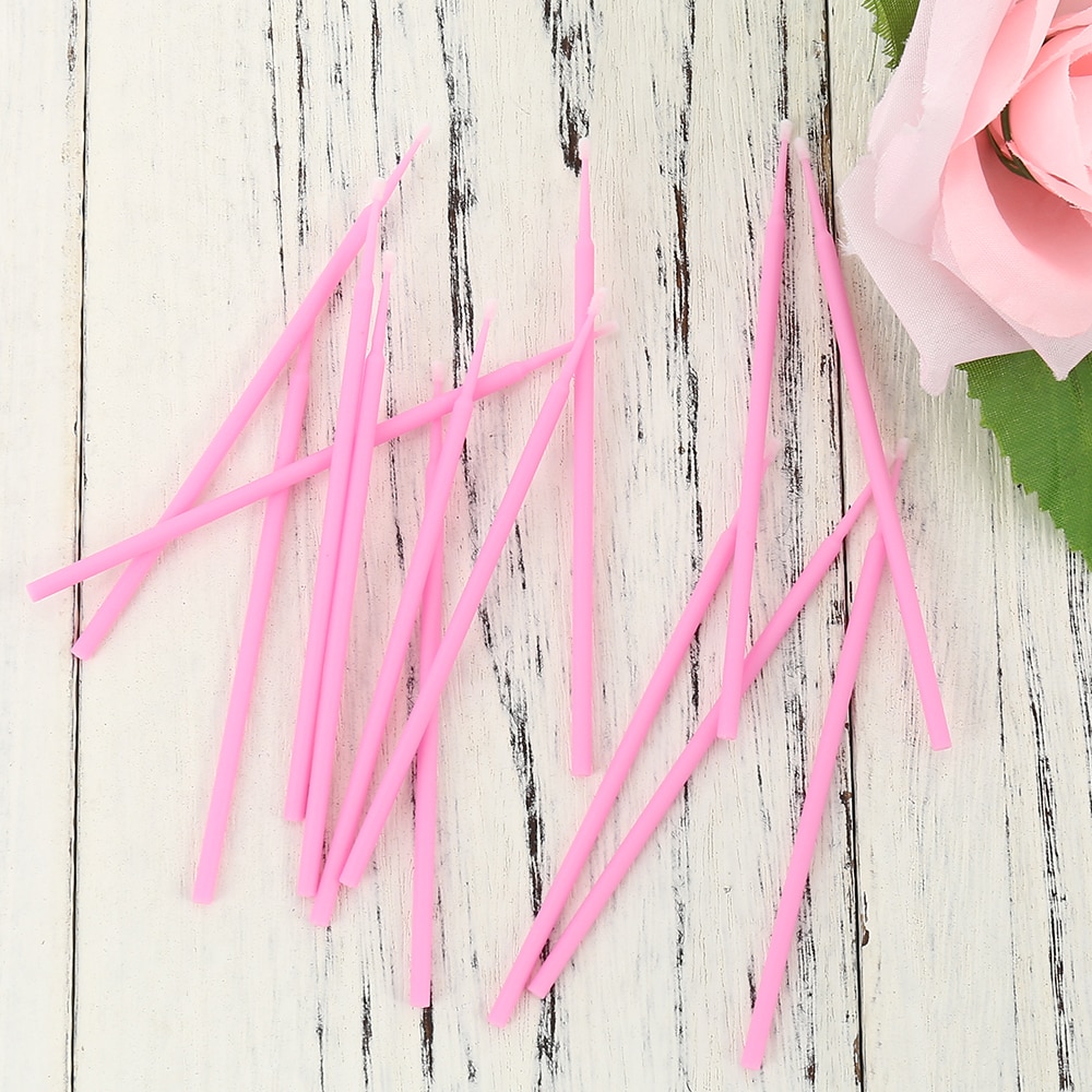 100PCS/Lot Disposable Eyelash Brushes Swab Microbrush increase Eyelash Extension Cotton swab Micro Lash Applicator Micro cepillo