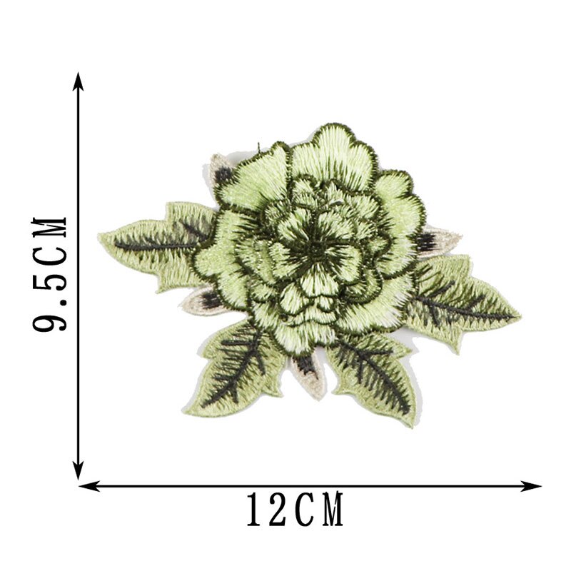DIY Kleding Patch 1 PC/2 PCS Voor Jeans Badges Zak Naaien Borduren Ambachten Sticker Rose Bloem kleding Accessoires Applique