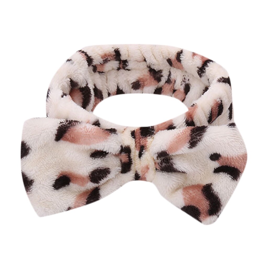 Bandeau élastique avec nœud papillon pour femmes, accessoires pour cheveux, maquillage, mignon, torsadé