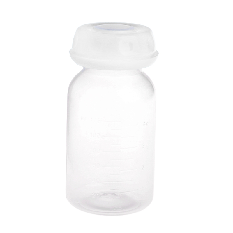 Bébé 125ML lait maternel biberons Collection stockage cou large stockage bouteille: WHITE